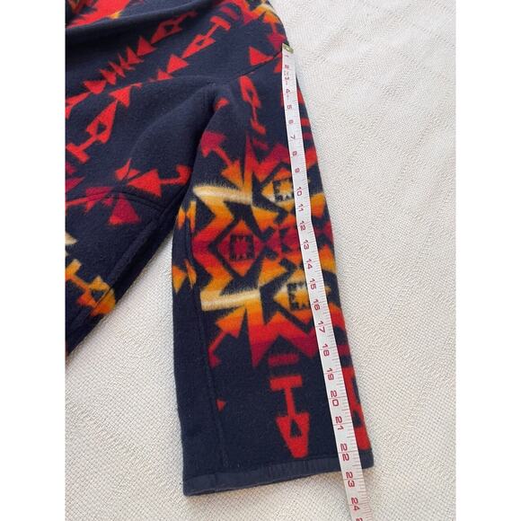 Vintage Volup Pendleton Aztec Blanket Coat W Indian Head Buttons XXL - Picture 10 of 11